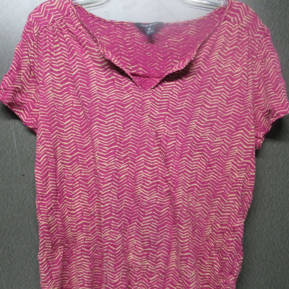 Lucky Brand Pink Tee Sz M - Picture 3 of 4
